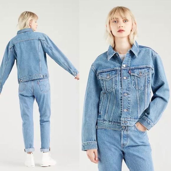 NWT Levi's Ex-Boyfriend Trucker Jean Jacket - Picture 7 of 16